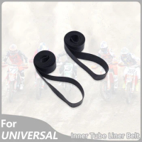 2x Inner Tube Tire Liner Protection Pad Motorcycle Front Rear Wheel Butyl Rubber Belt Universal For 16 17 18 19 20 21 Steel Rims