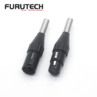 HIFI High-end Furutech 4PIN XLR Balanced Male Female Balance Rhodium Plated Plug For DIY Pure Transmission