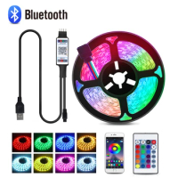 5V USB Bluetooth LED Strip Light TV Light RGB Backlight Smart LED Tape Light For TV Background Bedroom Wall Decoration Lighting