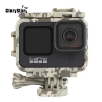 Camo Camouflage Frame Protective Housing Case Shell for GoPro Hero 9 Black Plastic Cold Boot Anti Falling Frame Cage for Gopro9