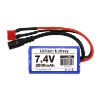 7.4V鋰電池組18650非聚合物智能機器人電動云臺2000mAh 8.4V充電[領邦五金配件]