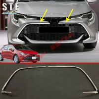 ABS Chrome Front Bumper Grille Trim For Toyota Corolla Hatchback Auris Sport 2019 2020 Car Accessories Stickers