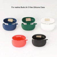 Soft Silicone Carrying Case Shockproof Suitable for realme Buds Air 3 Neo Earphone Dustproof Washable Charging Box Sleeve