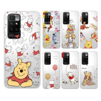 Disney Winnie The Pooh Cute For Xiaomi Redmi 12 12C 11 A1 Plus 10 10X 9T 9C 8 7 4G 5G Silicone Transparent Soft Phone Case