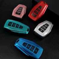 TPU Carbon Fiber Car Remote Key Case Cover Shell Fob Keychain for Geely Proton x50 Binyue Protector Accessories