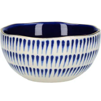 《Mikasa》靛藍餐碗(直紋10.5cm) | 飯碗 湯碗