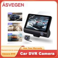 1080P Car DVR Dash 3 Camera Auto DVR Car Dash Cam Front and Rear Driving Recorder Dashboard Camera Digital Video Vehicle Camera