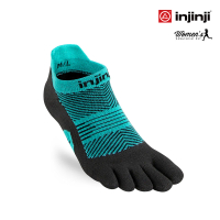 【Injinji】RUN女性輕量吸排五趾隱形襪(寶石綠)WAA0945(輕量款 五趾襪 隱形襪)