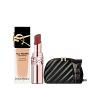 【YSL】官方直營 情挑完美底妝組(午夜粉底+新品潤唇膏)