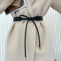 VENDI-Belt Wanita Ikat Pinggang Cewe Pita Sabuk Aksesoris Strap Knotted Simple \KNOT - Black"