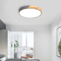 【光之饗宴】LED 70W 木紋-灰/調光調色吸頂燈(附遙控器)