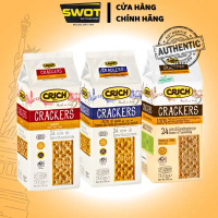 Bánh quy giòn Crich Cao Cấp Chính Hãng Ý Túi 500g, Bánh Cookie Crackers giòn rụm, Món Ăn Vặt Ngon Vị