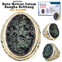 Natural Batu Meteor Satam angka Belitung Asli Dijamin Include Memo