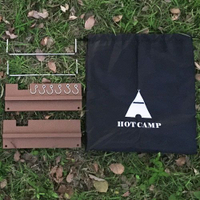 【露營趣】HOT CAMP HC808 高級鋁合金爐架(1組2入) 白橡實木多功能伸縮料理桌配件-適用HC813