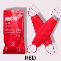 MASKER KF94 MOUSON ISI 10PCS 4Ply Sachet isi 10Pcs MASKER KF94 3D MURAH wemask careion duckbill sens
