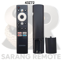 REMOTE REMOT SMART TV COOCAA ANDROID COOCAA 43Z72 SARANG REMOTE