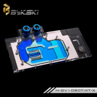 Bykski Full Cover GPU Water Cooling RGB Block for GIGA AORUS GTX 1080 Ti Xtreme Edition N-GV1080TIXT-X