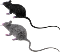 Fake Rat 2Pcs Fake Mouse Realistic Mouse Prank Fake Mice Plastic Rat Realistic Rat Prank Props for H