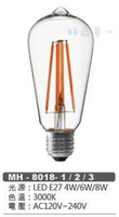 MARCH LED 6W 燈絲燈 復古金 E27 ST64 超省電 愛迪生燈泡 工業風 復古 仿鎢絲 好商量~