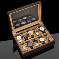 手錶盒收納盒木質首飾盒佛珠盒手錬盒家用簡約表箱表盒收藏盒 【麥田印象】