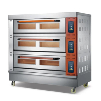 China ODM manufacturers customize low-priced baking machines with 3 floors and 9 trays for electric ovens.