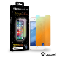 【BEAM】 iPhone 8/7/6/6s 炫彩耐衝擊鋼化玻璃保護貼