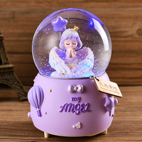 水晶球音樂盒八音盒兒童歐式可旋轉生日禮物送女孩女生女童公主
