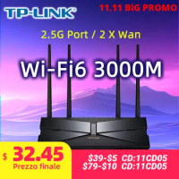 TP-LINK AX3000 Dual-band Wi-Fi6 Wireless Router MESH 2.5G RJ45 160MHZ 11ac/ax TL-XDR3040 Wifi Booste