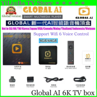 [Genuine]Global AI Smart TV box mini/5FNF 32/64G ai voice control Global media player hot in SG korea japan USA Canada AUS india