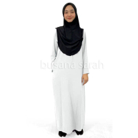 Hot Sale Jubah HAJAR umrah muslimah murah ironless tanpa gosok plus size S to 6XL straight cut black