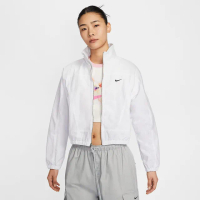 【NIKE 耐吉】外套 女 運動立領外套 寬版 防曬 AS W NSW EVRTHNG WVN RPL UV 白 HJ1000-100(2S4306)