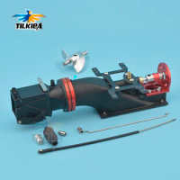 24mm Water Jet With 2 Blades D29mm CNC Propeller Water Thruster With Reverse Buckle Servo Mount For RC Model Jet Boat