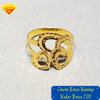 Cincin Emas Kuning Polos 875 Kadar Emas 700