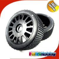 MCD1:5 4WD Nitro Model Off Road Short Course Truck Tyres Tires 180 mm Micro Stud Ultra Grip on 15 spoke wheel ASSY(COD.011100X0)