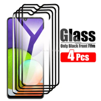 4 Pcs Protective Glass For Samsung Galaxy A22 4G Tempered Glass On For Samsung A22 5G Screen Protector Front Film Sansung A 22