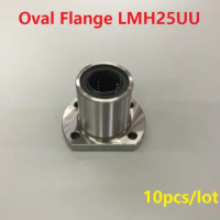 10pcs/lot LMH25UU 25mm Oval Flange type linear bearings CNC LMH25 25*40*59mm