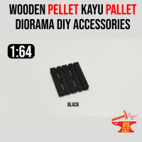 Pallet Wood Mini Pelapik Kayu Pallet 1/64 Diorama Diecast Black Hotwheels 1:64 Scale Miniature Acces