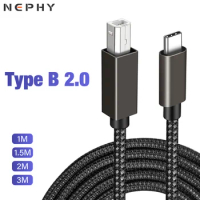 USB Type A/C to USB B Cable for Printer Scanner Electric Piano Organ Electronic Drum Keyboard USBC USBB Data 1m 2m 3m High Speed
