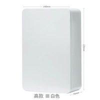 曲奇鐵盒收納盒餅乾盒子迷你加厚扁平定製馬口鐵陳皮磨砂普洱大號-22*14*7cm白色 均碼-款式24