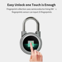 OKLOK Waterproof Keyless Portable Bluetooth Smart Fingerprint Lock Anti-Theft iOS Android APP Control Door Cabinet Padlock