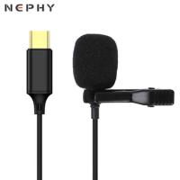 Nohon Mini Microphone Type USB C For Samsung Huawei Xiaomi Redmi Condenser Studio Professional Live Stream Audio Lapel Lavalier