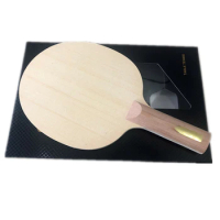 Stuor BLUE carbon Hinoki table tennis blade hinoki wood ping pong racket 7 layers with fiber carbon fast attack FL ST CS