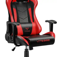 VITESSE Ergonomic Red Gaming Chair for Adults, 330 lbs PC Computer Chair, Racing Office Chair, Silla Gamer Height Adjustable