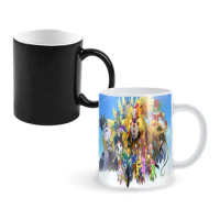 Japanese Anime D-Digimon One Piece Coffee Mugs And Mug Creative Color Change Tea Cup Ceramic Milk Cups Novelty Gifts