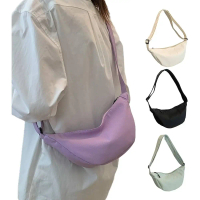 Túi xách nữ UNIQLO dáng bánh bao, túi vải canvas đeo vai, đeo chéo, đeo ngang (sling), túi xách tay 