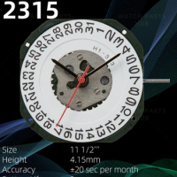 New Genuine Miyota 2315 Watch Movement Citizen Original Quartz Mouvement Automatic Movement 3 Hands Date At 3/6 watch parts