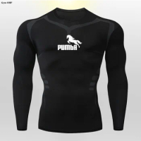 Rashguard Free Fighter Sanda Fitness Sports Suit Men's Gym Slow Running Speed Dry Shirt Men's Running T-shirt Football T-shirt