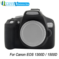 PULUZ High Quality Natural Soft Silicone Material Protective Case for Canon EOS 1300D / 1500D Digital SLR Camera