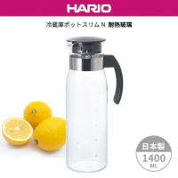 【日本HARIO】耐熱玻璃冷水壺-1400ml 灰色