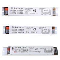 1Pc T8 220-240V AC 2x58W Wide Voltage Electronic Ballast Fluorescent Lamp Ballasts